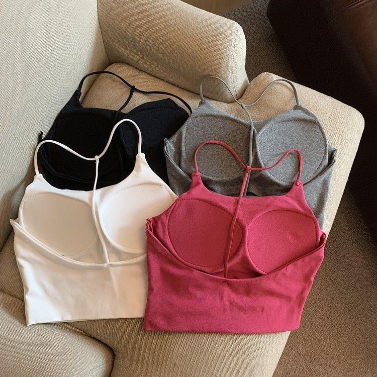 Product Introduction of Áo Vest Hai Dây Nhỏ Lưng Đẹp Cô Gái Nóng Bỏng Thuần Khiết, Đệm Ngực Nữ, Có Thể Mặc Ngoài Trời Và Trong, Thiết Kế Hở Lưng Mỏng, Áo Mặc Trong, Năm 2025 5