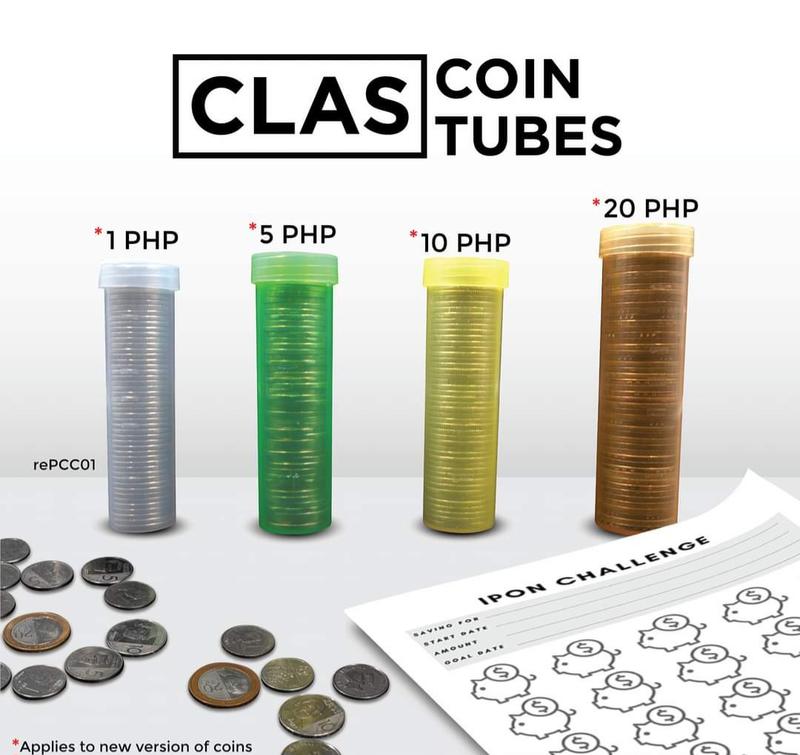 Clas Coin Tube Coin Organizer for 5, 10, 20, 1 peso coins 4 pcs ...