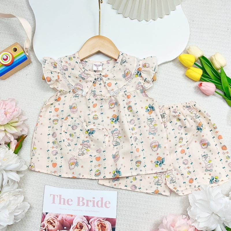 Product Introduction of TOLEXINH [23kg-41kg] đồ bộ tay cánh tiên quần đùi bé gái - vải tole loại 1 [FREESHIP] 11