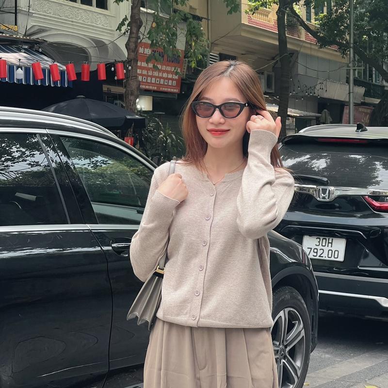 Áo cardigan trơn len mịn by Lily CDG02 Nữ 2