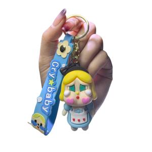 Gantungan Kunci Anak Patung Crybaby, Asli, Aksesori Wajah Menangis Comel, Hadiah Emosi Terbaik untuk Dia / Dia keychain  matching  couple  spiderman