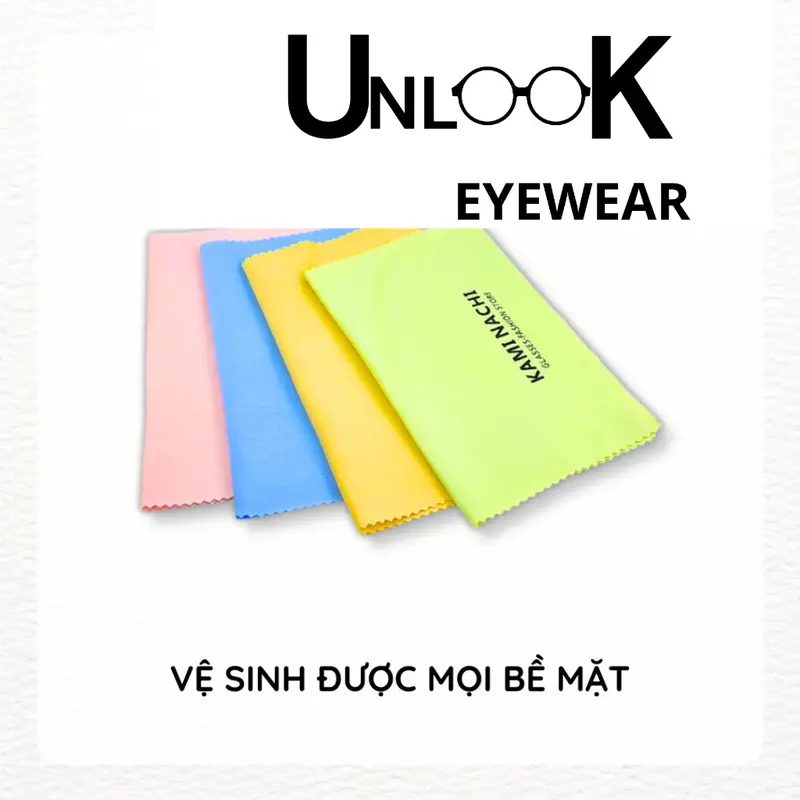Khăn lau kính đa năng chuyên dụng UNLOOK EYEWEAR loại 1 - Lau mắt kính cận, mặt kính điện thoại 4