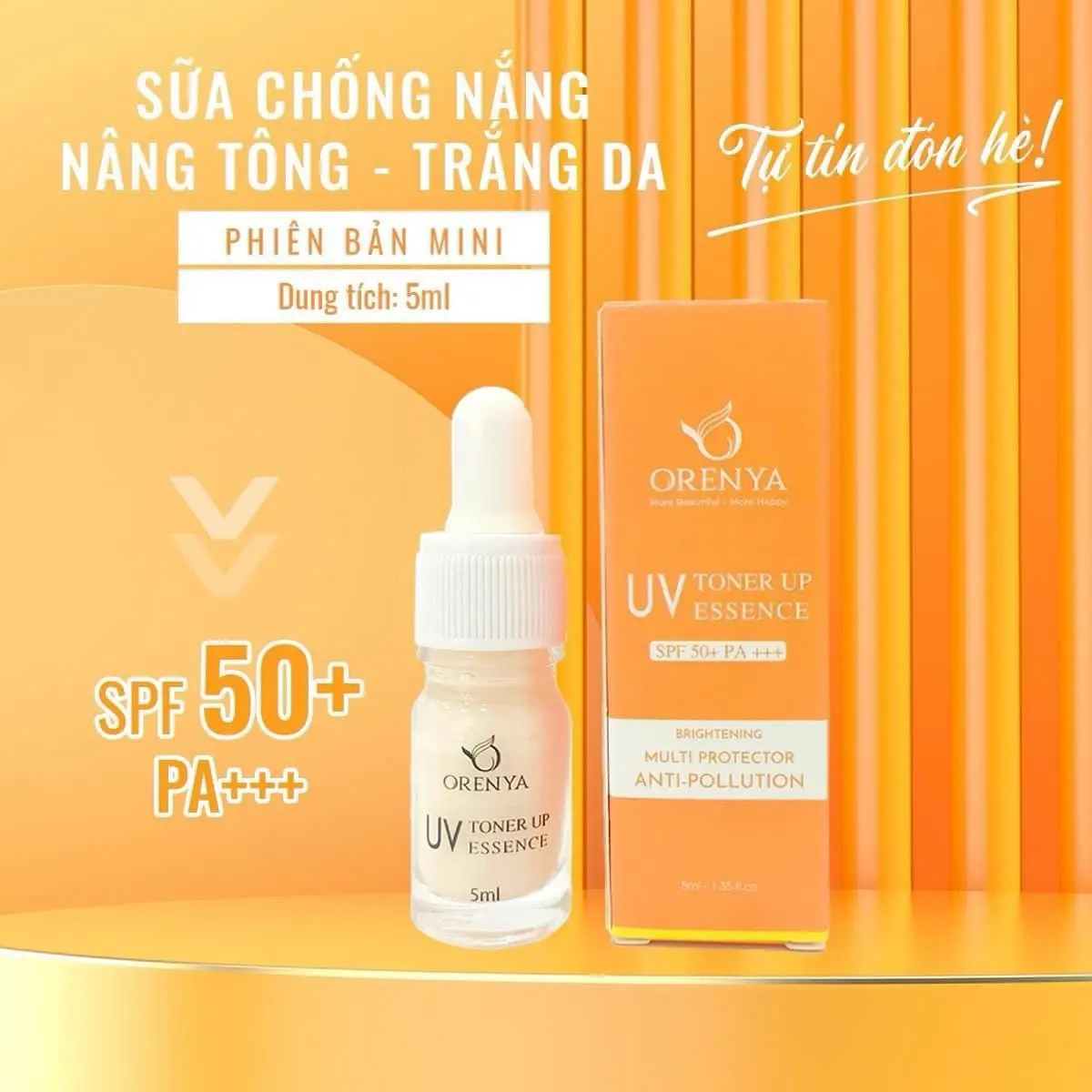 Kem chống nắng nâng tông mini orenya