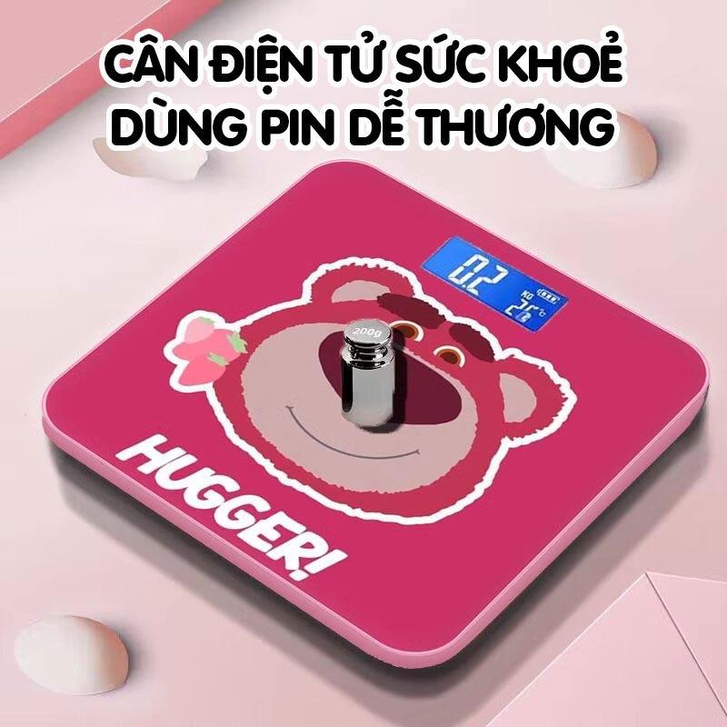 Cân Điện Tử Sức Khỏe Mèo Hồng Tiện Dụng, Cân Bếp Gia Đình Dùng Pin Aaa Bền Đẹp Dễ Dùng Max 180kg 7