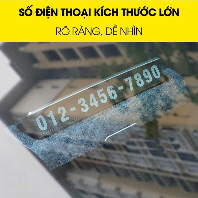 Thẻ đỗ xe, bảng báo số điện thoại ô tô - YQ70 2