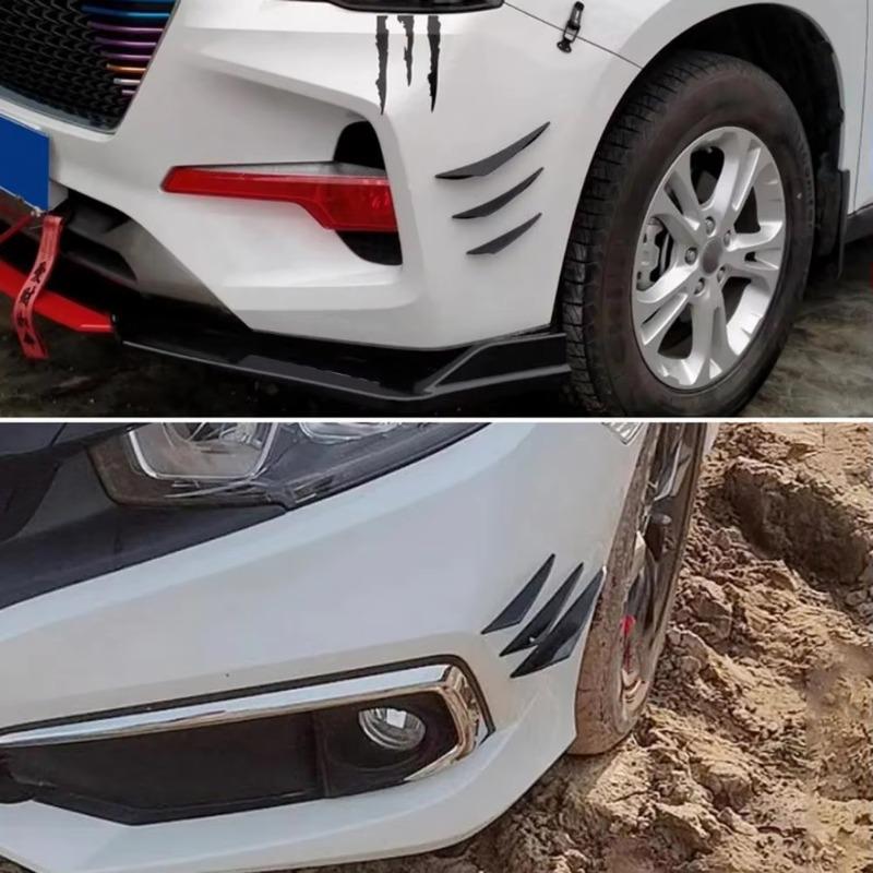 Product Introduction of 6 Pcs Car Spoiler Splitters Decorative Protect Vehicle Edge Car Tuning Canard Universal Front Bumper Lip Car Accessories 5