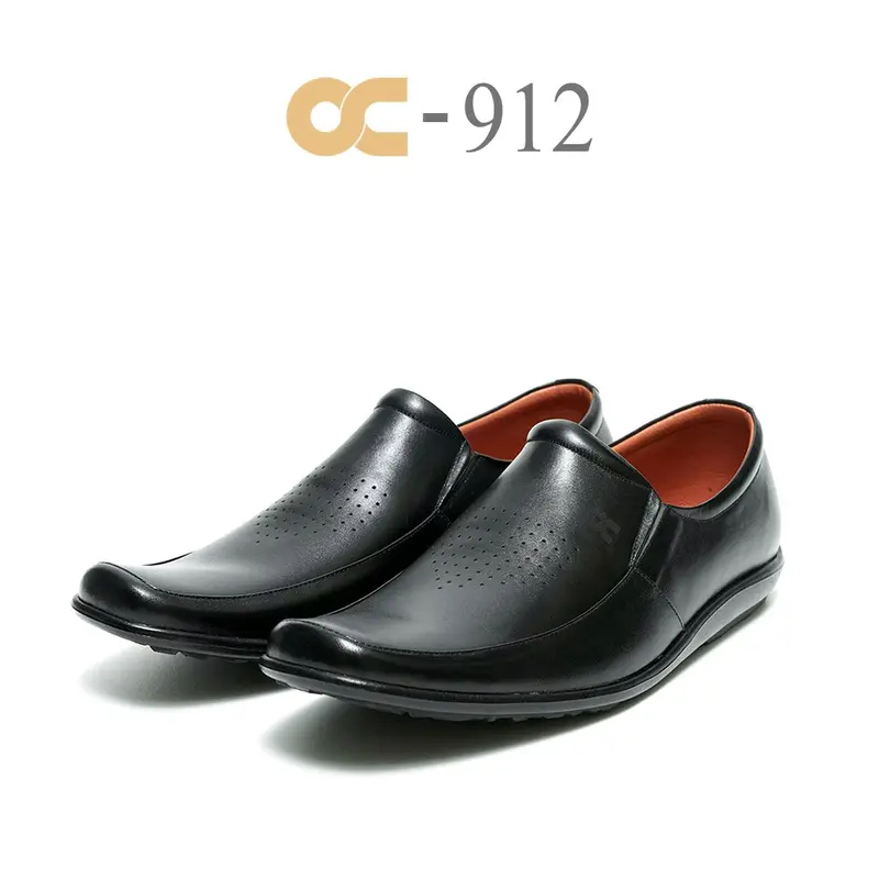 SEPATU SLIP ON PRIA BAHAN KULIT ASLI PANTOFEL FORMAL OC 912 ORIGINAL ODON CIBADUYUT BRAND LOKAL INDONESIA SATU KASUAL KERJA DINAS KANTORAN KULIAH NONGKRONG SANTAI ELFAWWAZ LEATHER SHOES 5