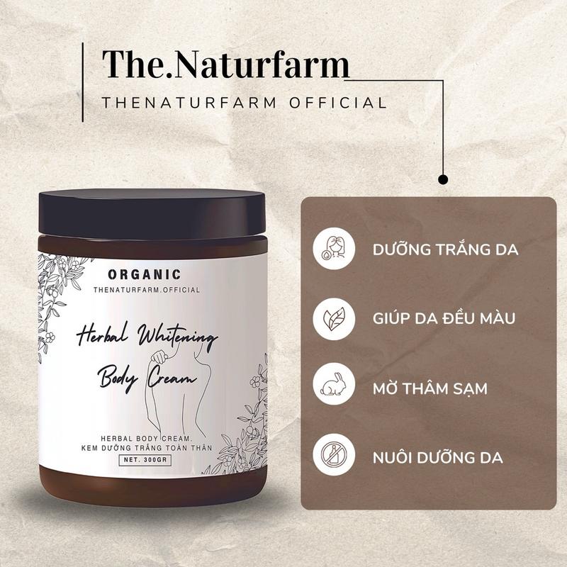 COMBO Kem dưỡng trắng da body herbal natural 300gr & Bột ủ trắng Herbal coffee 250gr 2