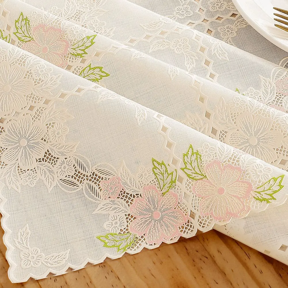 Khăn trải bàn PVC tươi, hình vuông và hình chữ nhật, không thấm nước và chống bỏng, làm bằng vải, có thể giặt được, thích hợp cho bàn ăn, bàn cà phê, và các thiết bị khác, chống dầu, chất liệu nhựa