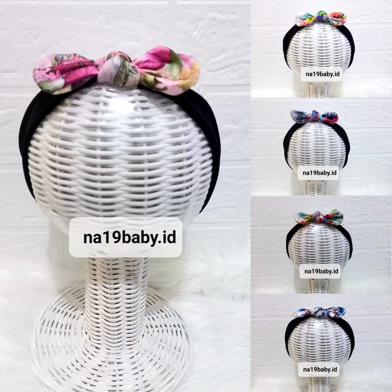 Bandana Bayi Pita Motip Murah Bando Anak Perempuan 0-3tahun Accessories