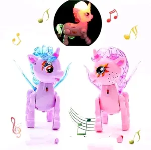 Mainan Kuda Pony Berlari Dan Dapat Bersuara / Kuda Pony  Lampu Menyala / Mainan Kuda Ponny Pakai Batrai bisa Bergerak