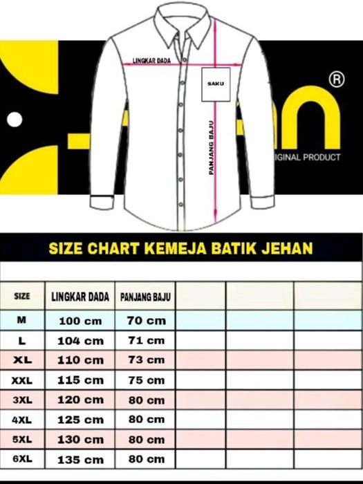 Batik jumbo batik pria lengan panjang size M L XL XXL 3XL 4XL 5XL