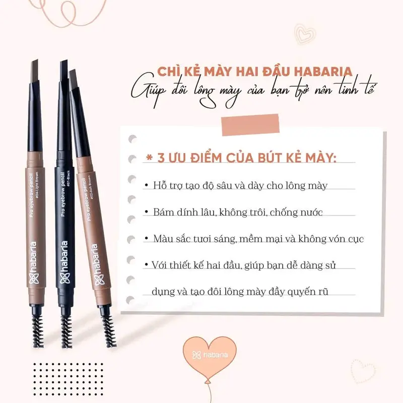 Chì kẻ mày hai đâu habaria 3