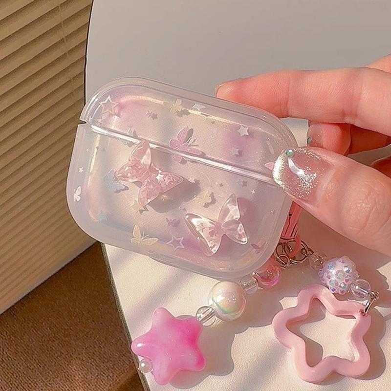 Product Introduction of Three-Dimensional Gradient Butterfly for AirPods Pro2 Apple Bluetooth Wireless 1/2/3 Generation Earphone Sleeves Cute Female 0