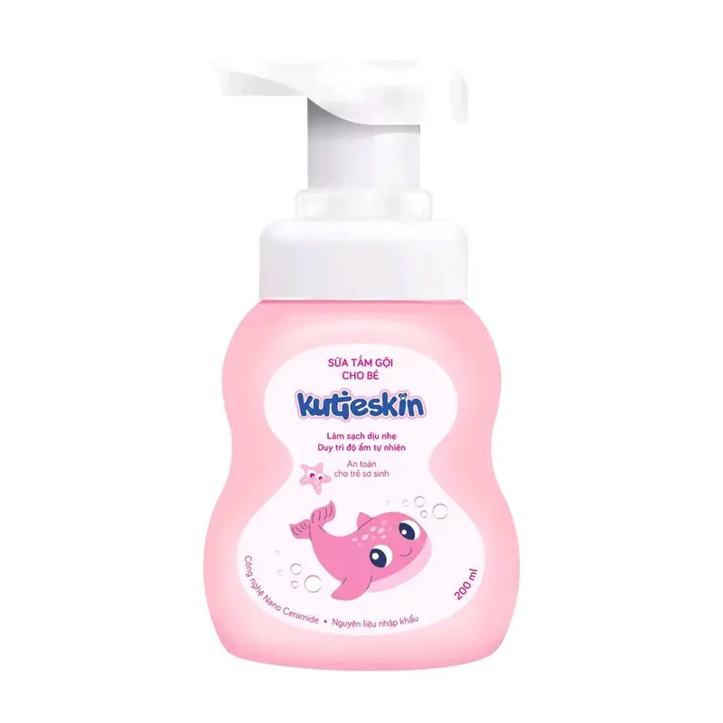 Combo nước tắm gội thảo dược và sữa tắm Kutieskin cho bé nuoctam thaoduoc nuoctam  chobe 4