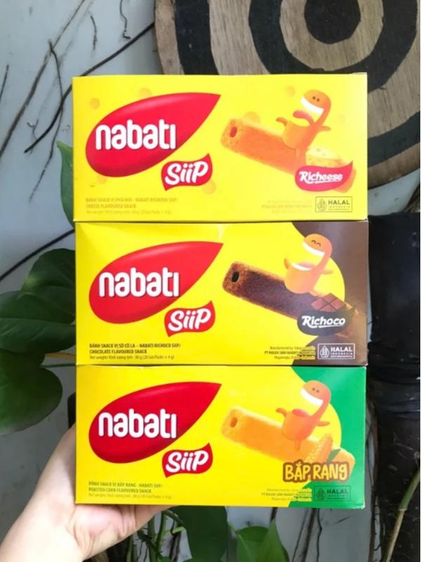 Bánh Nabati Siip Snack Vị Phô Mai Bắp Rang - Hộp 80g 20 góix4g