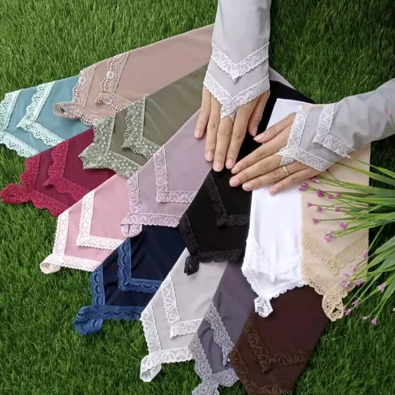 Manset tangan jari/manset tangan cincin/manset tangan bordir/perlengkapan haji umroh/manset tangan wanita muslimah 0
