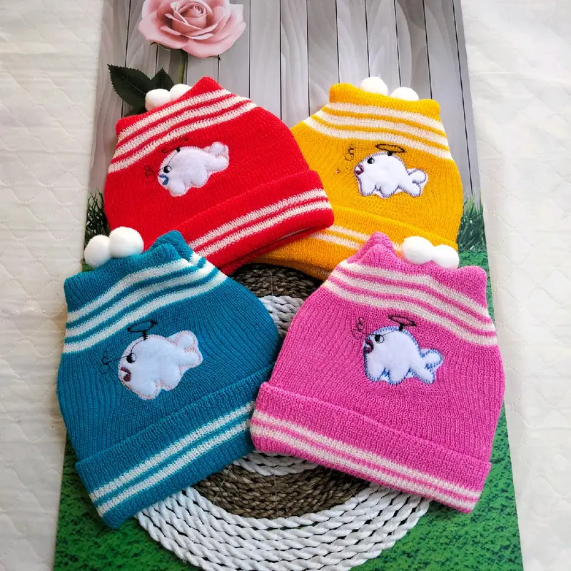Topi Rajut Bayi New Born 0-4 Bulan / Topi Rajut  Pelindung Kepala Bayi 0