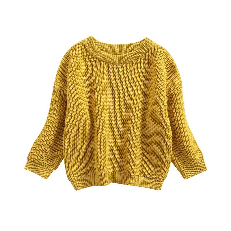 Product Introduction of Toddler Baby Round Neck Sweaters, Winter Warm Long Sleeve Candy Color Knit Pullovers 41