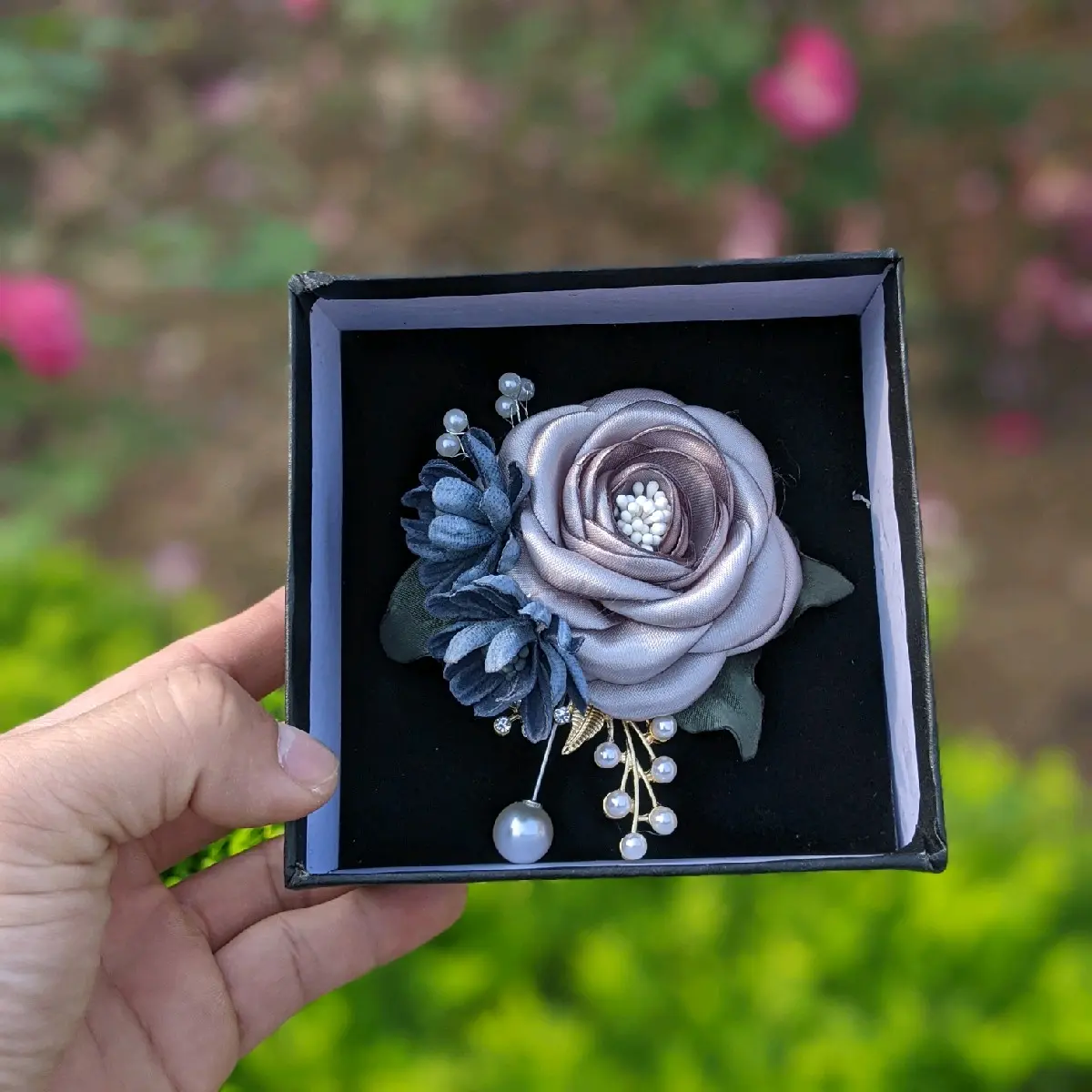 [ Hàng Thiết Kế ] Hoa cài áo váy handmade điệu đà cho nàng