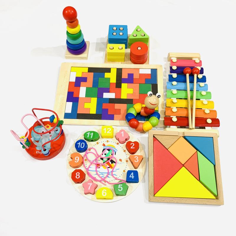 Đồ chơi thông minh phát triển trí tuệ cho trẻ 1 2 3 4 5 tuổi, giáo cụ montessori