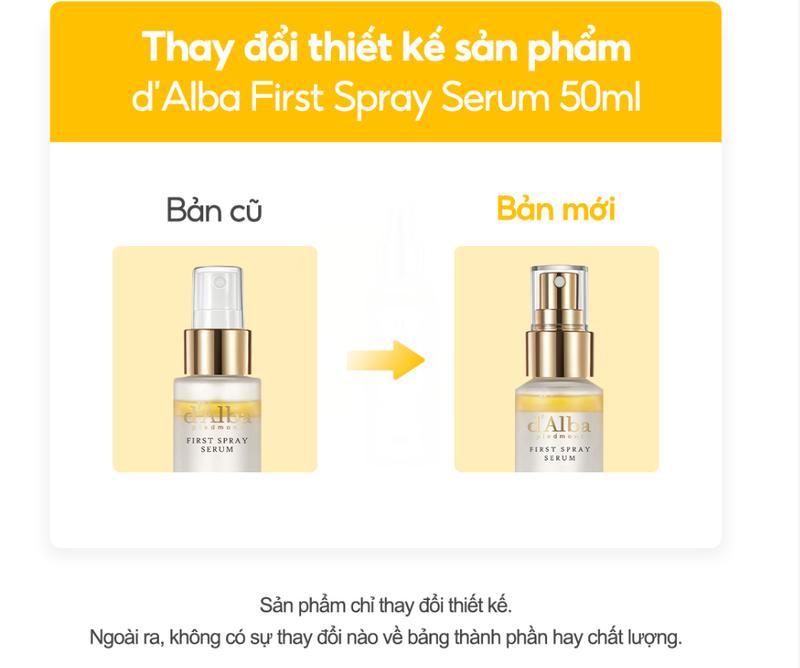 Product Introduction of Serum Dạng Xịt d'Alba First Spray Serum Cấp Ẩm, Dưỡng Da Căng Bóng 100ml - Thương hiệu d'Alba, Xuất xứ Hàn Quốc - Skincare, 3