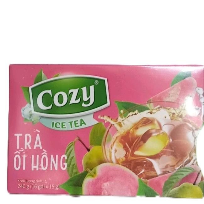 Trà Cozy Hoà Tan Ổi Hồng Hộp 240g - Chất lượng cao, hương vị đậm đà# Tea# Chè