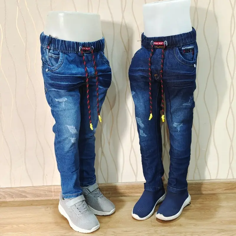 Celana Panjang Anak Laki-laki Usia 4 - 12 Tahun Bahan Jeans Stretch / Melar Model Sobek DISTRO Gaul kekinian motif Fashion /leTackling 8