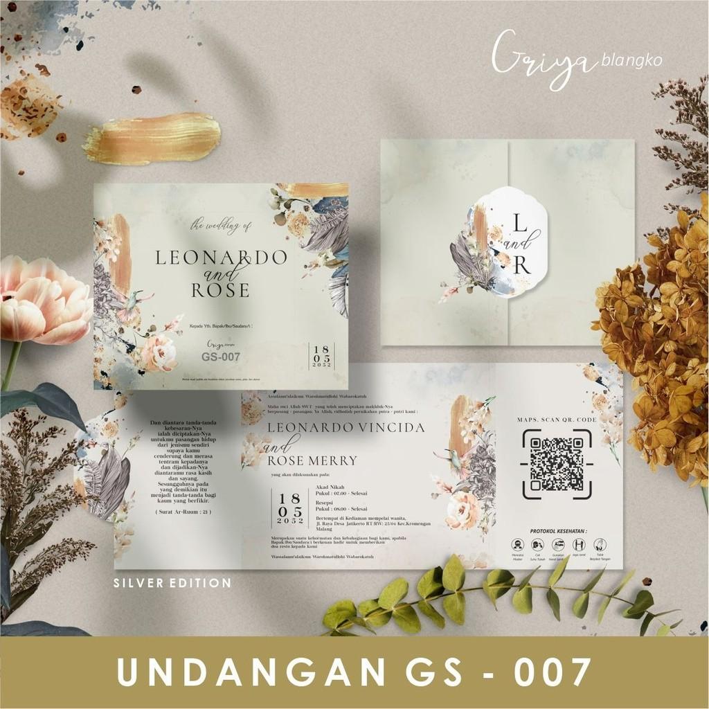 Undangan Pernikahan GRIYA GS 007 Elegan Modern Paket Lengkap 100 PCS Gratis Label & Plastik - JanjiKita | Default