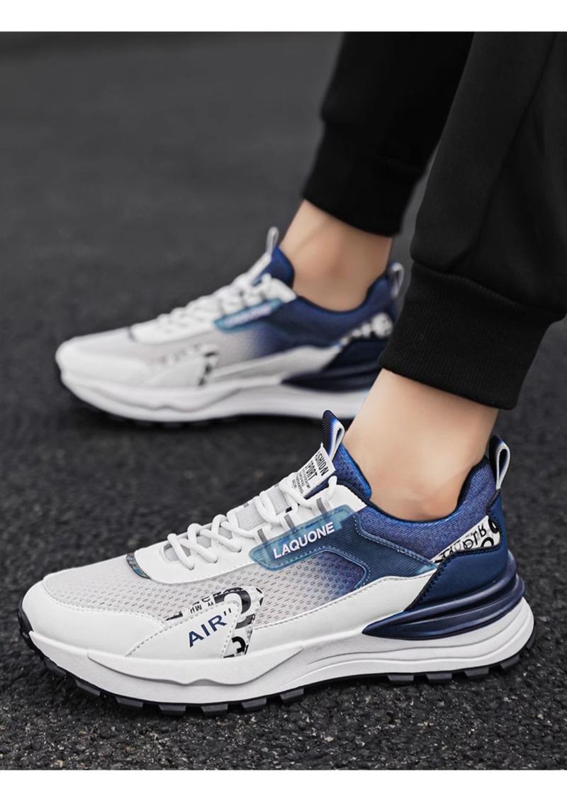 Product Introduction of Men's Shoes New Breathable Mesh Surface Wild Running Sneaker 2025 Spring Thin Soft Bottom Non-Slip Deodorant Teenagers 19