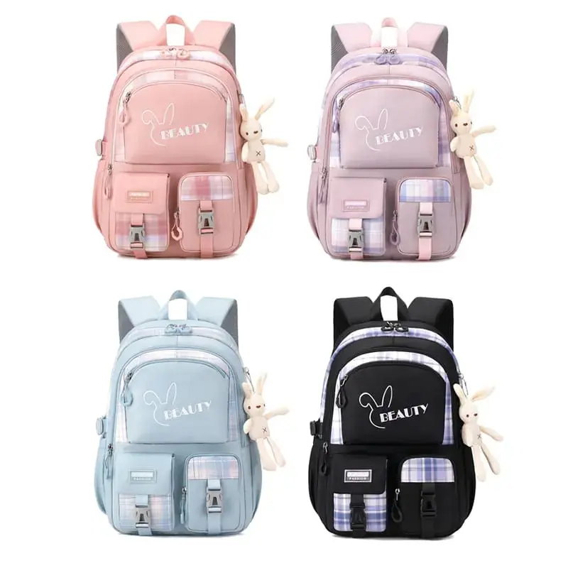 Ransel Wanita Korean Style Tas Anak Perempuan Kekinian Gratis Botol Minum Kaca Fashion 6