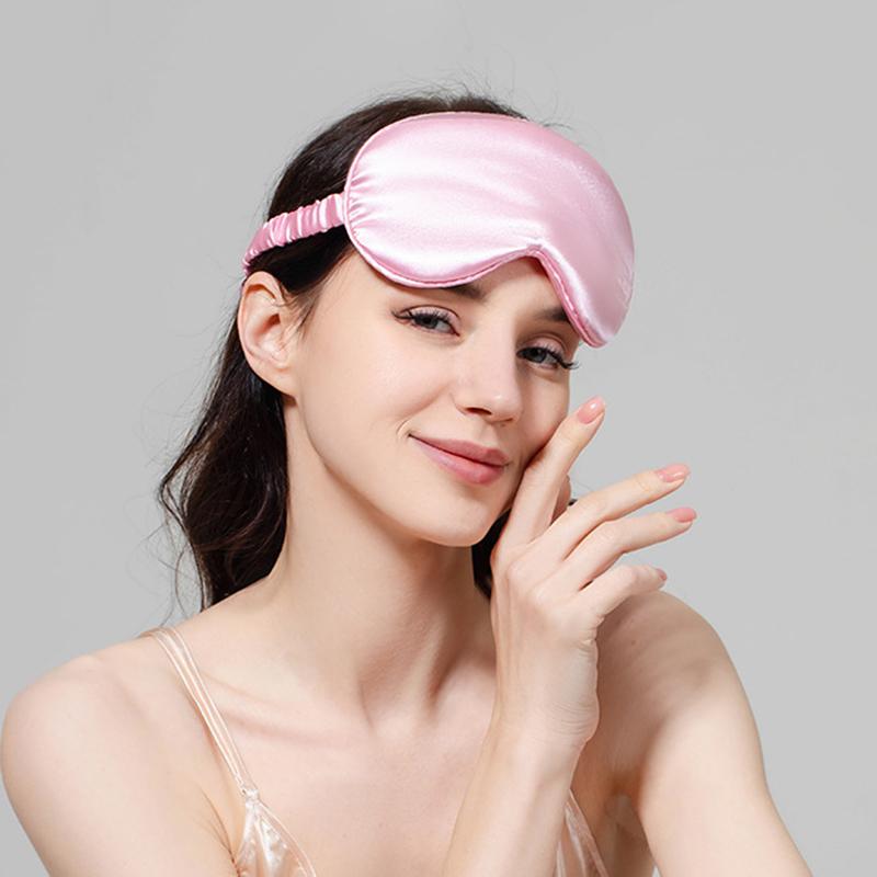 Product Introduction of Elegant Black Imitation Silk Eye Mask, Blackout Eye Mask, Breathable Travel Nap Eye Mask, Sleeping Eye Mask, Sleep Protection Eye Mask 14