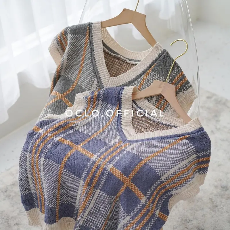 Oclo Saskina Vest | Rompi Vest Rajut Wanita Jumbo XXL 8