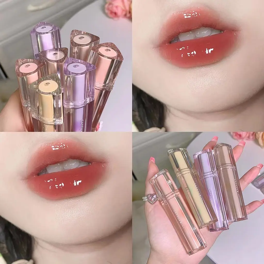 Son Môi Dạng Nước Tráng Gương Tâm Trạng Nhỏ Cappuvini, 8 Màu Có Sẵn, Thích Hợp Sử Dụng Hàng Ngày, Trang Điểm Học Sinh, Son Môi Mỹ Phẩm Cosmetic Nữ