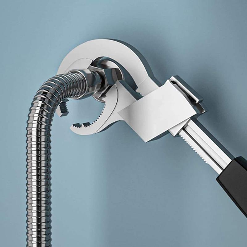 Universal Adjustable Double-Ended Wrench Multifunctional Bathroom Wrench Pipe Basin Faucet Bathroom Wrench Tool Disassembly Assembly Faucet Sink Wate