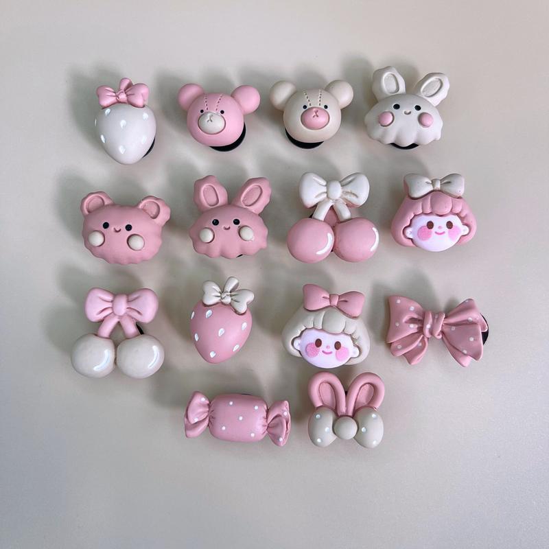 Product Introduction of Set 14 Sticker Charm 3D chủ đề Vintage nhựa cứng DIY gắn Dép Sục Cá Sấu Gamo JB-52 15