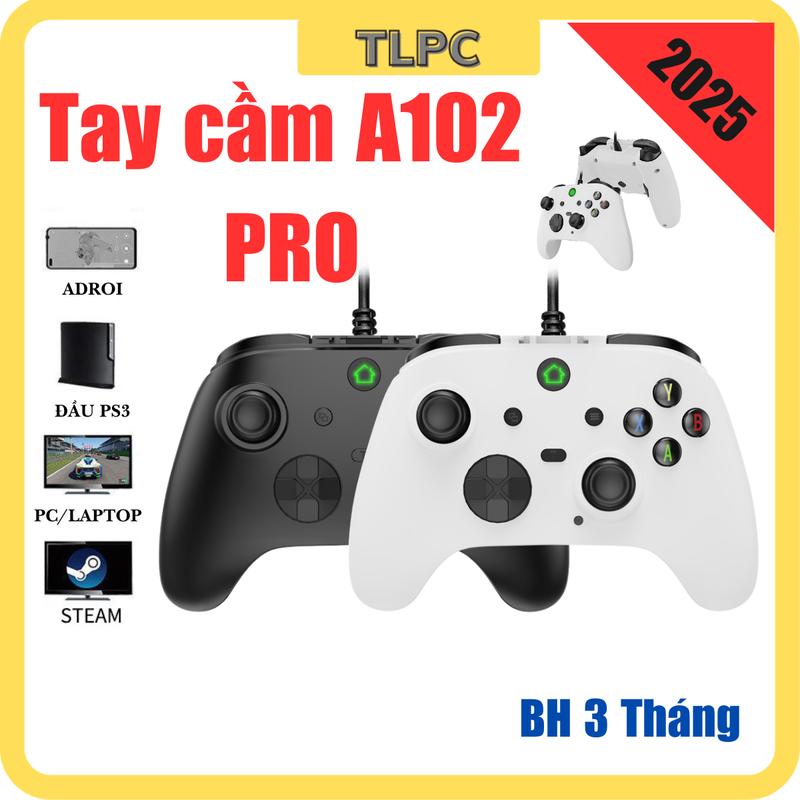 Tay cầm chơi game A102 có dây Joystick chuẩn 360 có chức năng Turbo có thể gán combo kết nối pc,laptop, ps3 chơi Fifa Online 4 và các game hỗ trợ tay cầm Chơi Điện Tử Bộ Sạc Nhanh Chuẩn 2025