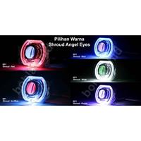 Gambar Bi LED Projektor LUXIMOS BP1 Lampu BiLED Projektor Angel Eyes + Devil Eyes 5 Warna RGB Automatic 30W - Biru - Merah dari bohlamhid Kota Tangerang 3 Tokopedia