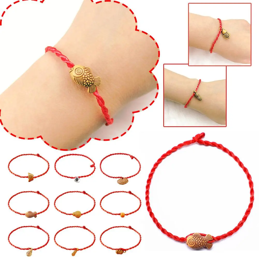 Lucky Red Bracelet For Protection Lucky Amulet And Friendship Handmade Braid Rope Wristband
