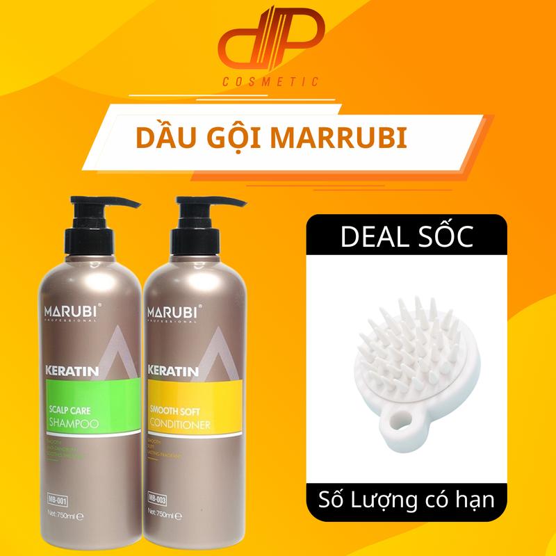 Cặp dầu gội xả MARUBI 750ml siêu mượt thơm lâu hàng chuẩn