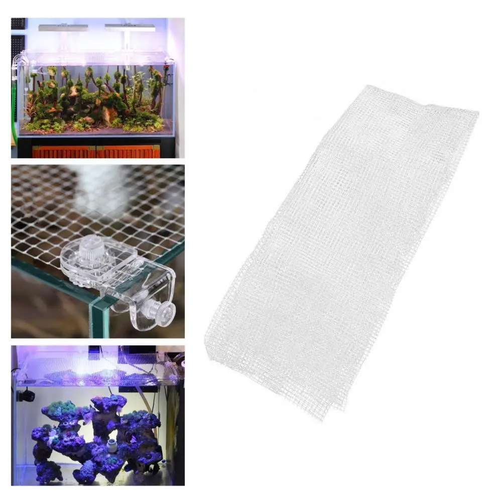 Fish Tank Top Covering Jump Guard Mesh Screen Aquarium Screen Accessory