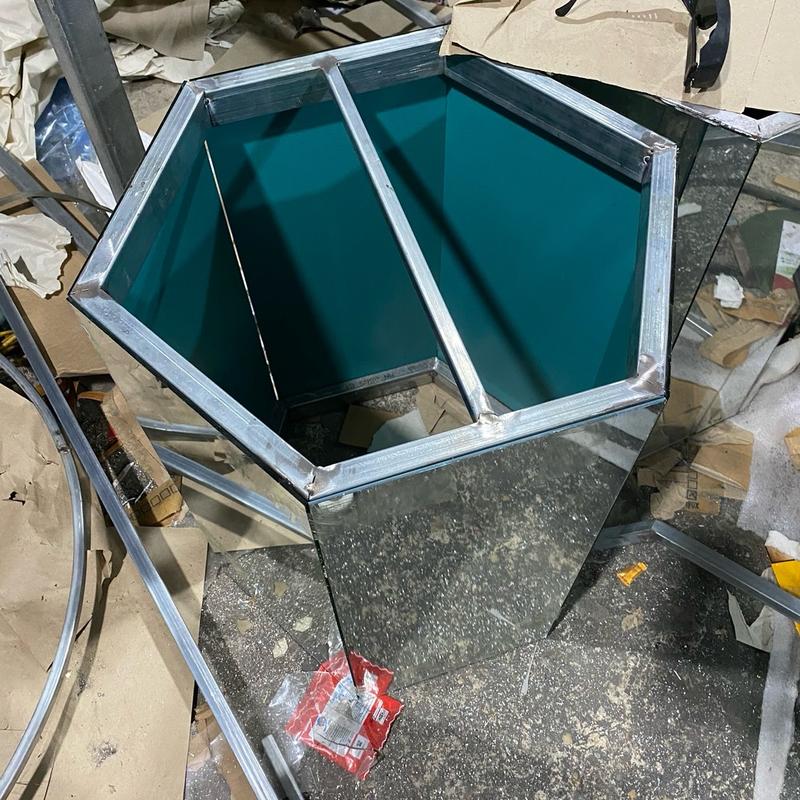 Lồng Gương chạy lực cho gà chọi, khung lục giác sắt hộp cao 60cm