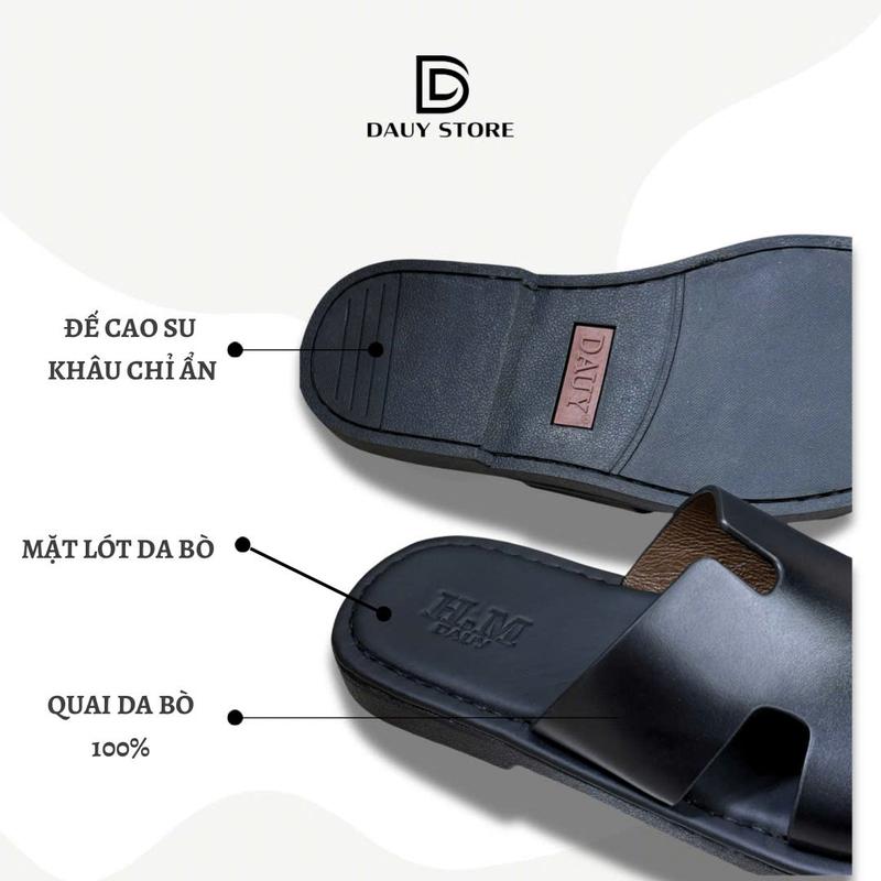 DAUY - DÉP DA BIG SIZE 40 ĐẾN 49 ĐẾ ĐỘC QUYỀN ATNB001 GiàY DéP Nam Cao Su
