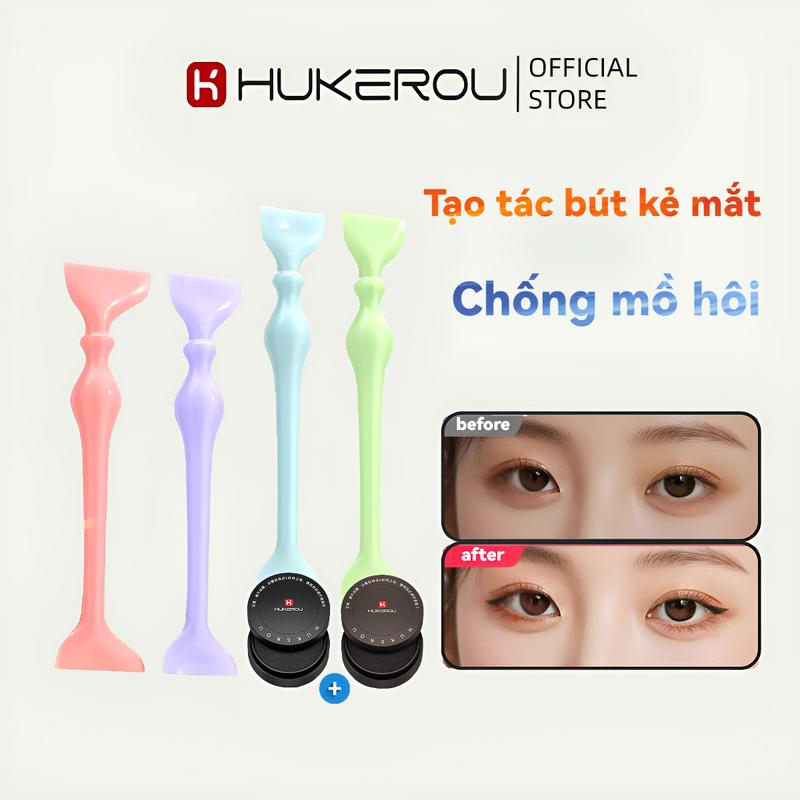   OFFICIAL hukerou tem xác nhận hàng thật tem kẻ mắt nhận được 4 phong cách còn có 2 màu để lựa chọn. Trang Điểm Mỹ Phẩm 