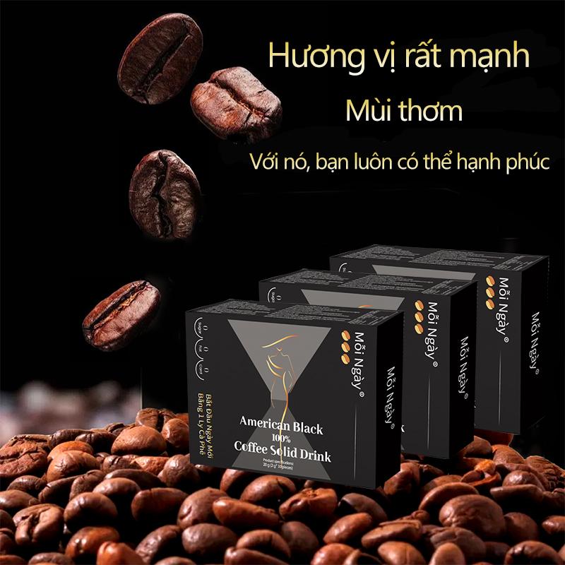 Cà phê đen đặc biệt, 100% Arabica, rang xay thủ công, 10 gói/hộp - Mua 2 tặng 4 - Coffee 3
