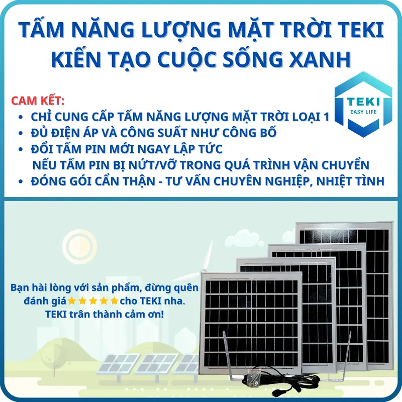TẤM PIN NĂNG LƯỢNG MẶT TRỜI MONO 6V 25W 35x53cm - TEKI 8