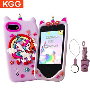 KGG Mini Teléfono, Teléfono Inteligente para Estudiantes, Herramienta de Aprendizaje Divertida, Juguete Educativo Temprano con Música, Juego, Despertador, Calculadora, Linterna y Cámara Dual