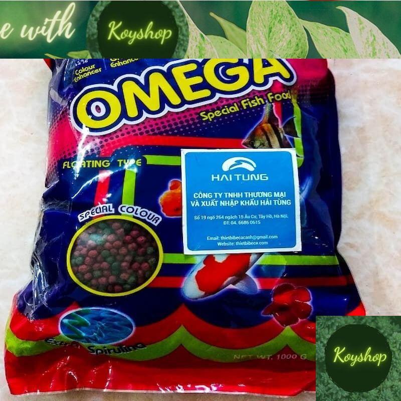 Thức Ăn Cho Cá Cảnh Cám Thái Cao Cấp OMEGA Cho Cá Koi, Cá Ba Đuôi, Cá Vàng túi từ 100gr-1kg
