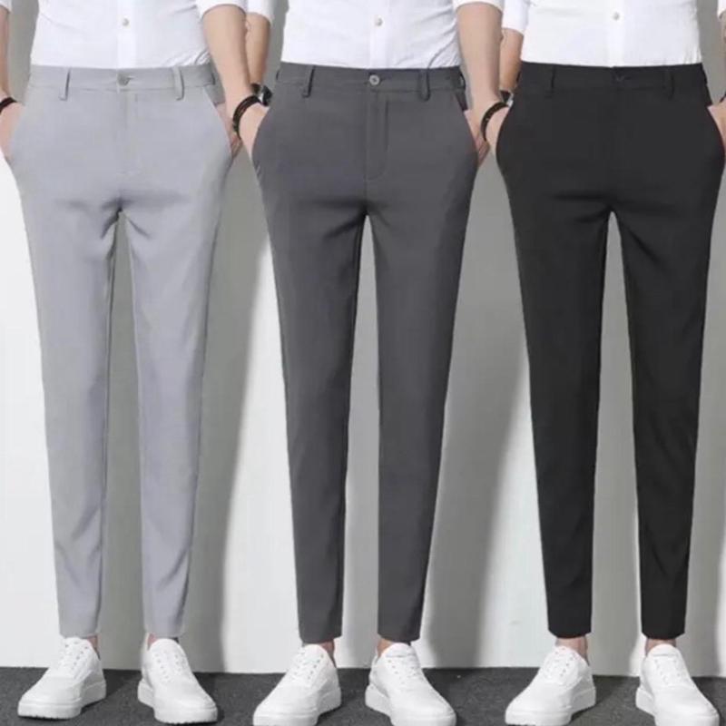Quần tây co giãn 4 chiều THFashion [ FREESHIP] Quần tây co giãn màu đen xám đậm xám nhạt xanh đen size 28 29 30 31 32 33 34 35 36 Menswear Cotton quan au