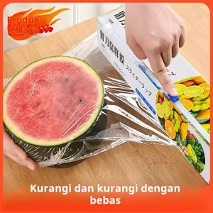 Lebar 30cm * Panjang 50M (Berisi 300 lembar) Kotak Makanan Kulkas Tahan Suhu Tinggi - Bungkus Plastik Bermutu